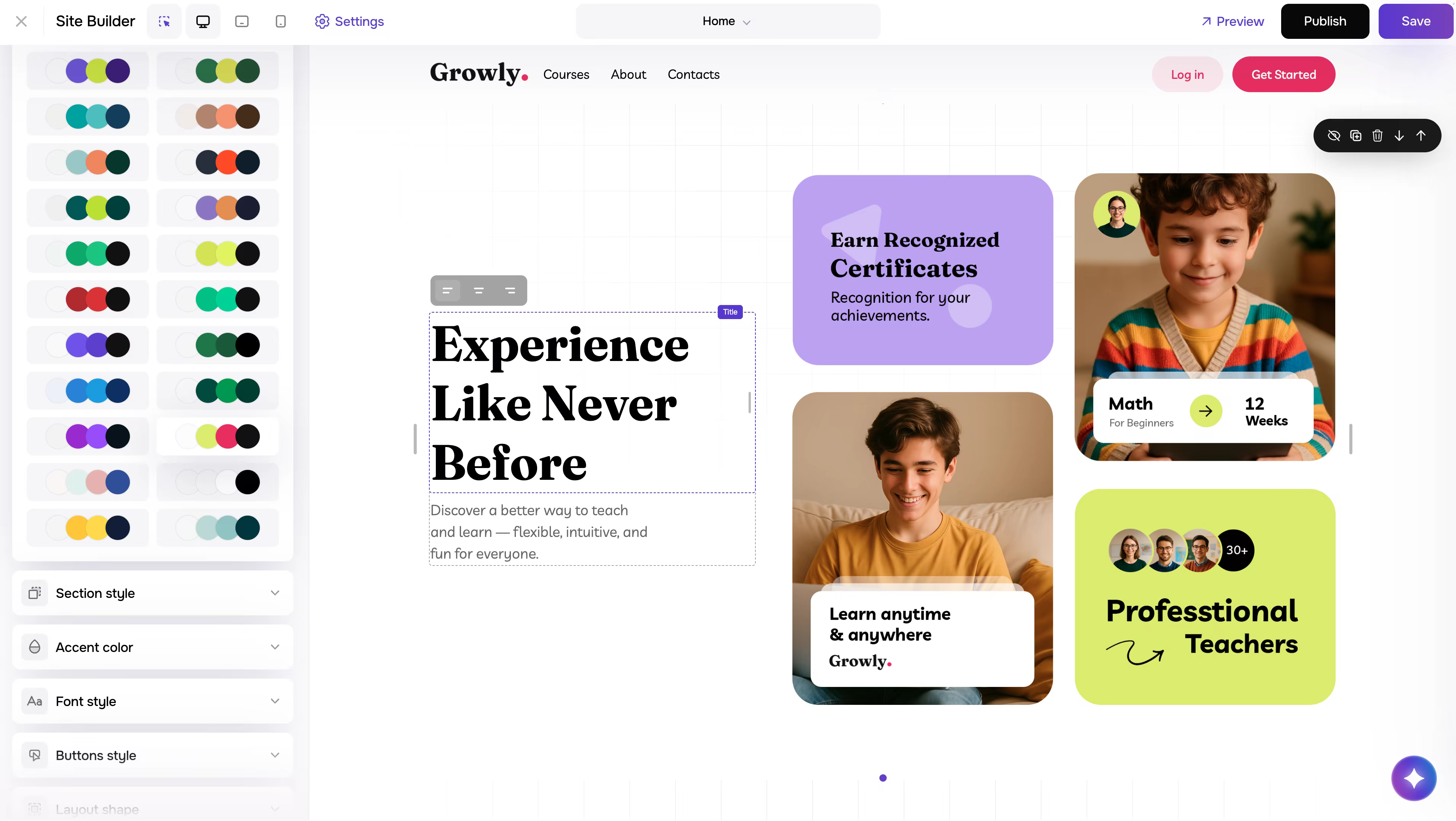 Цветови схеми screenshot